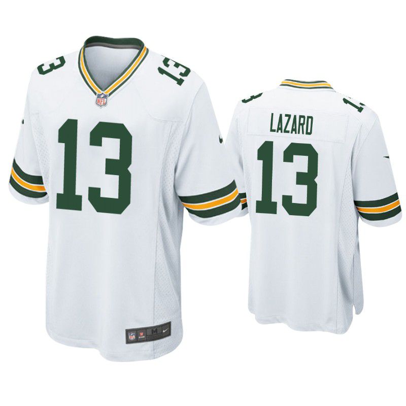 Men Green Bay Packers 13 Allen Lazard Nike White Game NFL Jersey
